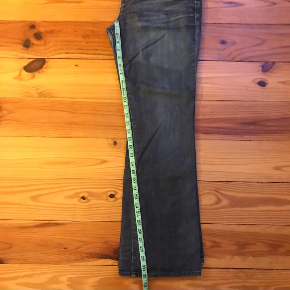 Lucky Brand Dark Denim Flare Leg Jeans, EUC, 14/32 - Picture 8 of 13